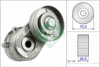 Braço tensor, correia INA com nervuras em V 534 0448 10