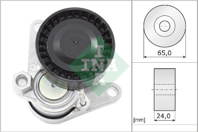 Braço tensor, correia trapezoidal estriada INA 534 0552 10