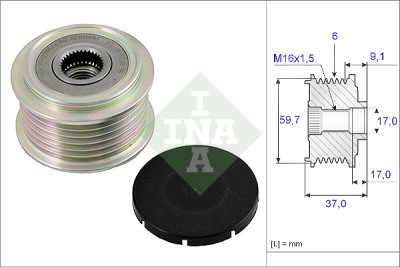 Roda livre do alternador