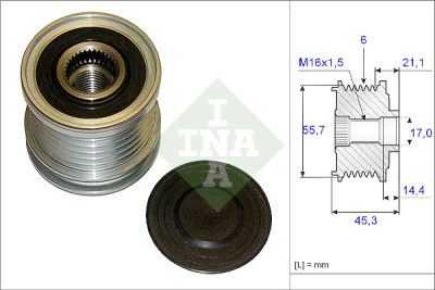 Roda livre do alternador
