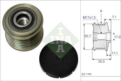 Roda livre do alternador