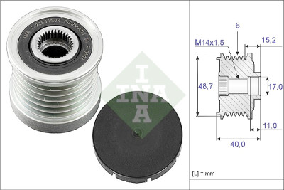 Roda livre do alternador