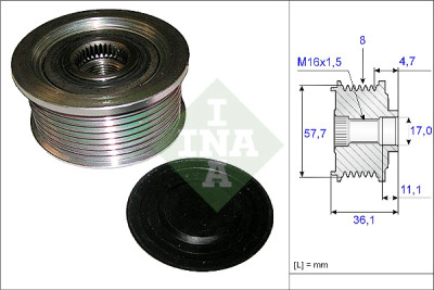 Roda livre do alternador