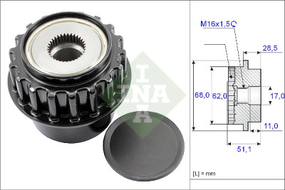 Roda livre do alternador