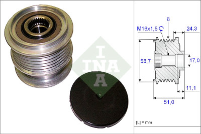 Roda livre do alternador