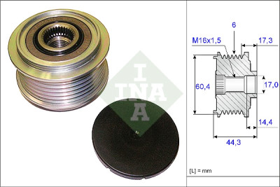 Roda livre do alternador