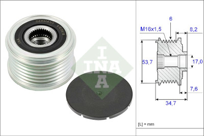 Roda livre do alternador