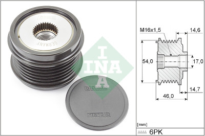 INA 535 0308 10 alternador roda livre