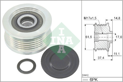 Roda livre do alternador