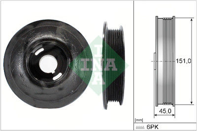 Polia, virabrequim INA 544 0072 10