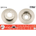 Conjunto de discos de freio TRW DF1114