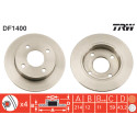 Conjunto de discos de freio TRW DF1400