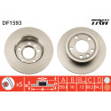 Conjunto de discos de freio TRW DF1593