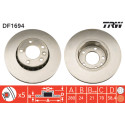 Conjunto de discos de freio TRW DF1694