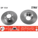 Conjunto de discos de freio TRW DF1721