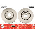 Conjunto de discos de freio TRW DF1757