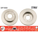 Conjunto de discos de freio TRW DF1959