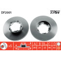 Conjunto de discos de freio TRW DF2001