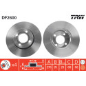 Conjunto de discos de freio TRW DF2600