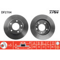 Conjunto de discos de freio TRW DF2704
