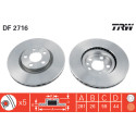 Conjunto de discos de freio TRW DF2716