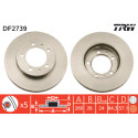 Conjunto de discos de freio TRW DF2739