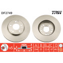 Conjunto de discos de freio TRW DF2749