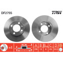 Conjunto de discos de freio TRW DF2755