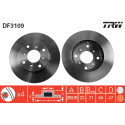Conjunto de discos de freio TRW DF3109