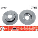 Conjunto de discos de freio TRW DF4034