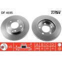 Conjunto de discos de freio TRW DF4035