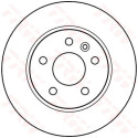 Conjunto de discos de freio TRW DF4040
