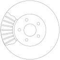 Conjunto de discos de freio TRW DF4147