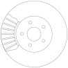Conjunto de discos de freio TRW DF4147