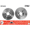 Conjunto de discos de freio TRW DF4200