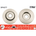 Conjunto de discos de freio TRW DF4277