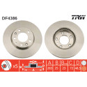 Conjunto de discos de freio TRW DF4386