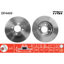 Conjunto de discos de freio TRW DF4409