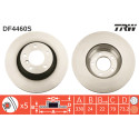 Conjunto de discos de freio TRW DF4460S
