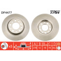 Conjunto de discos de freio TRW DF4477