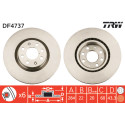 Conjunto de discos de freio TRW DF4737