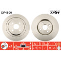 Conjunto de discos de freio TRW DF4800