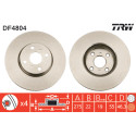 Conjunto de 2 discos de freio TRW DF4804