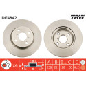 Conjunto de discos de freio TRW DF4842
