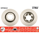 Conjunto de discos de freio TRW DF6022