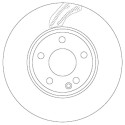 Conjunto de discos de freio TRW DF6591