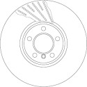 Jogo de 2 discos de travão