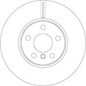 Conjunto de discos de freio TRW DF6747S