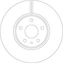 Conjunto de discos de freio TRW DF6811