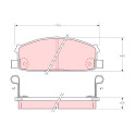 Conjunto de 4 pastilhas de freio TRW GDB1020